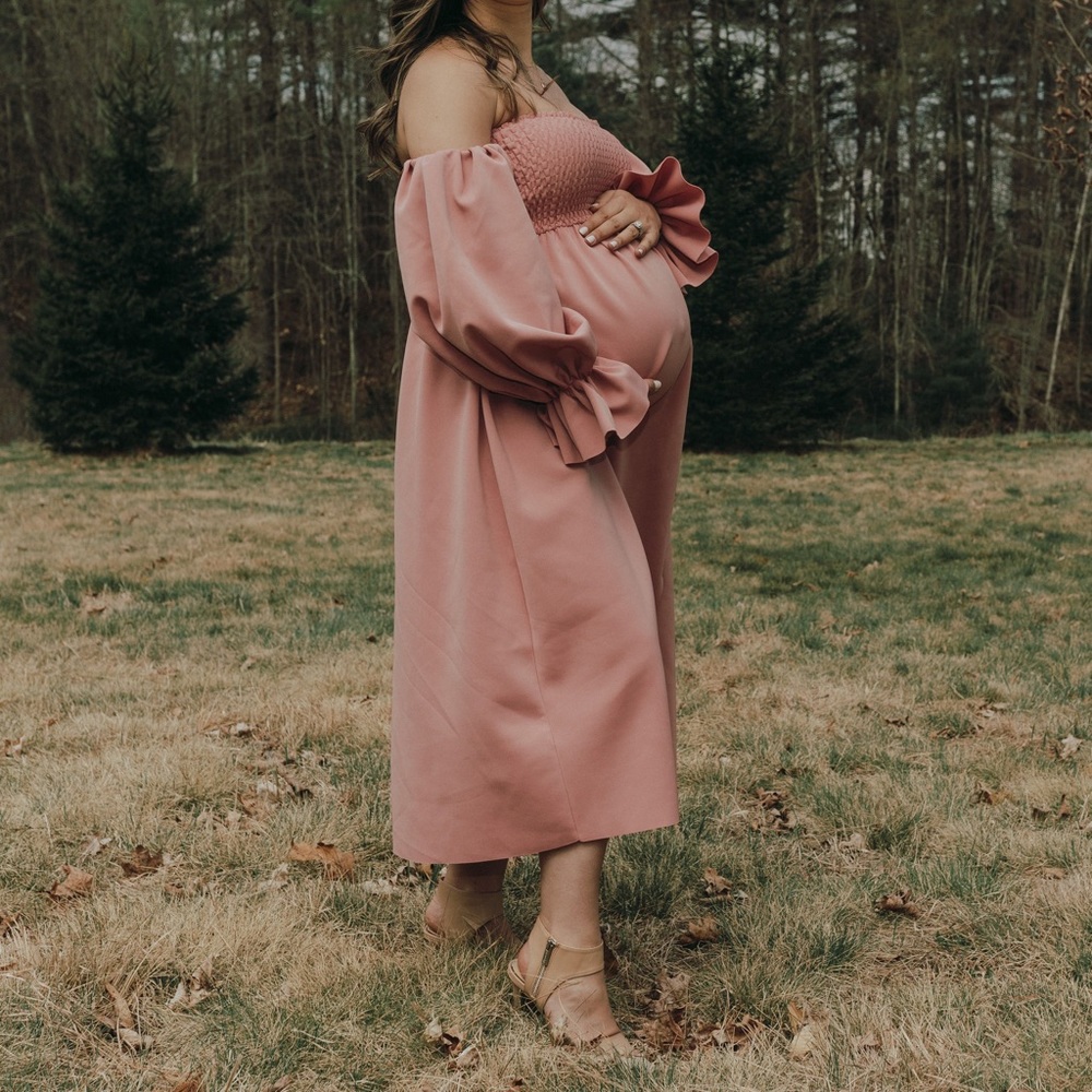 Pink maternity dress - Picture 2 of 2